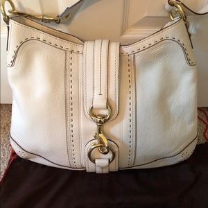 Authentic leather Coach hobo bag